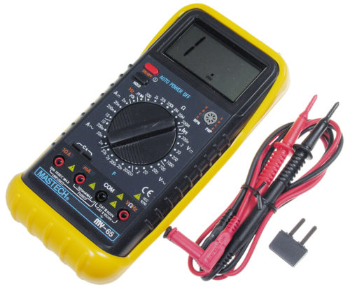 Checking LED lamps for proper operation using a multimeter