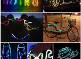 Use of flexible neon