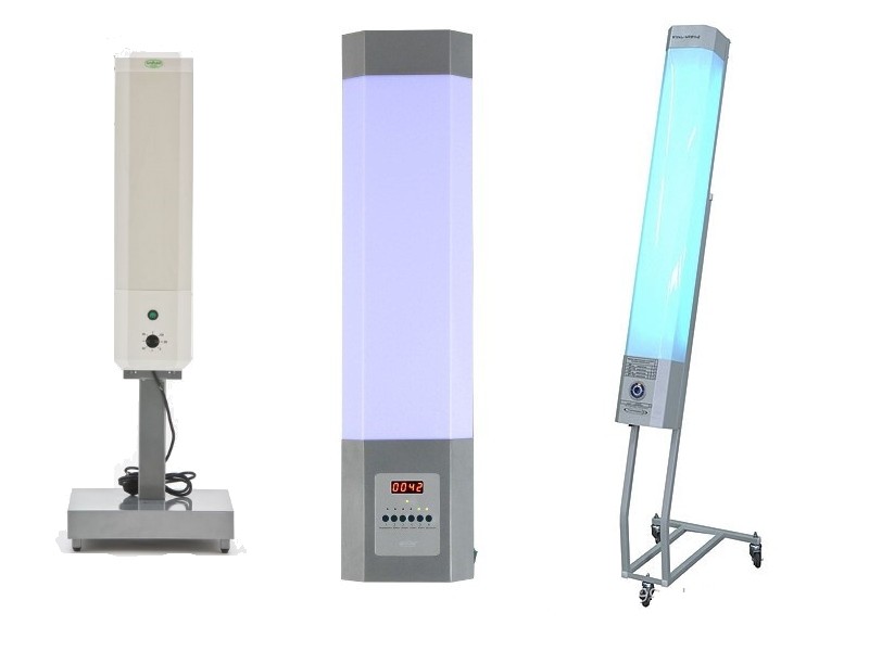 a closed type of lamp.