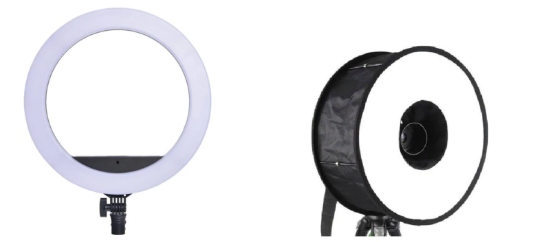 Comparison with a soft box