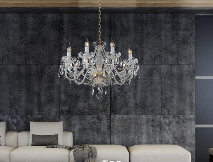 The more bulbs, the bigger the area the chandelier can illuminate.