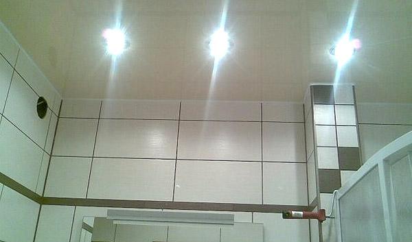 Description of how to install point light fixtures in the ceiling of plasterboard ceiling
