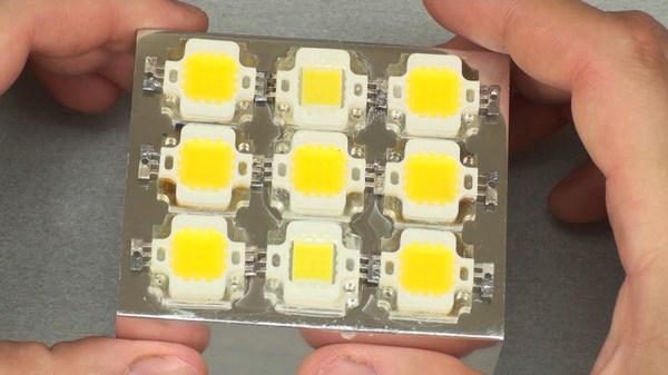 matrix LED spotlight 50W from junk Led, Spotlight, DIY, DIY with their own hands, Video, Longpost