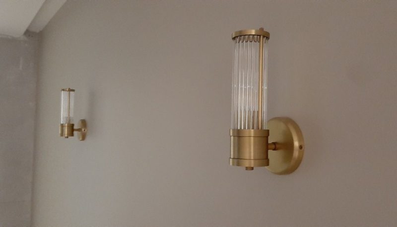 Choosing heights for wall lamps