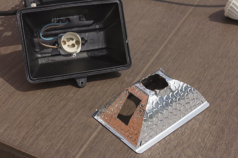 Reflector from foil.