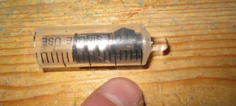 Figure 6. The case of the homemade flashlight.