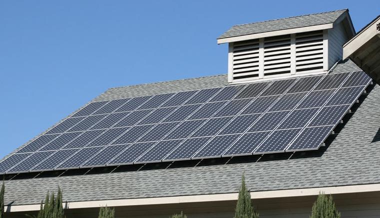 Batteries save space and protect the roofing material, extending its service life.