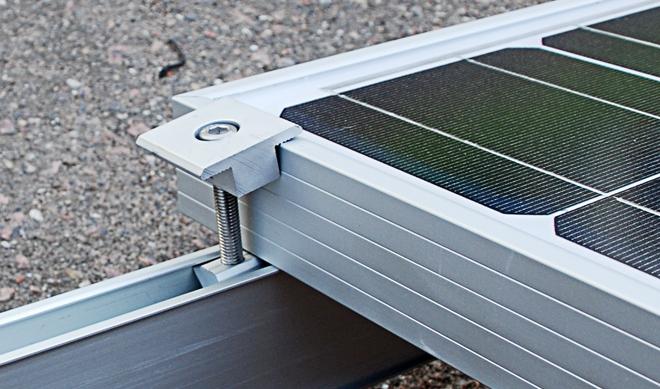 Step-by-step installation of solar panels on the roof
