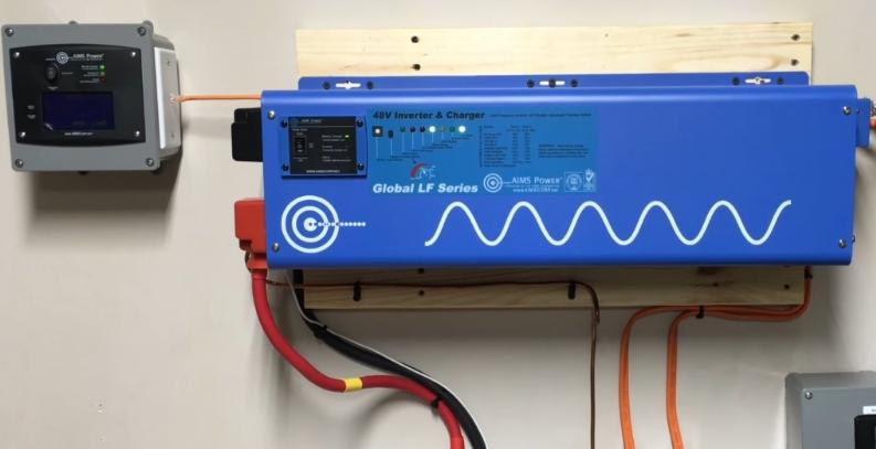 Inverters can be mounted on the wall.