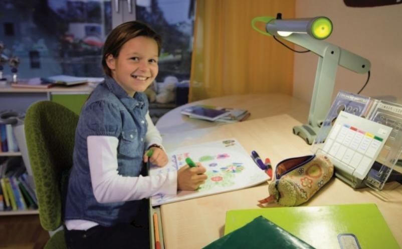 The child's workplace should be perfectly illuminated.