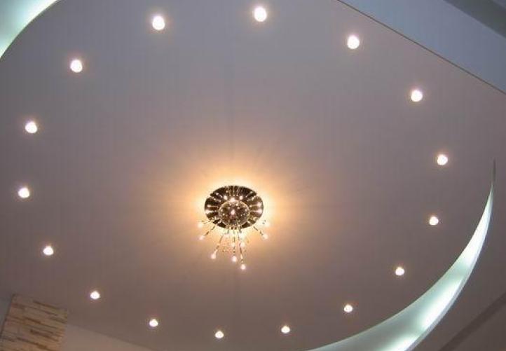 Calculating the number of spotlights for suspended ceilings