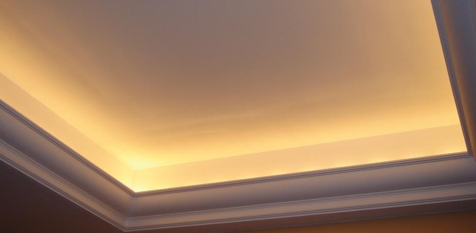 Stretch ceiling highlighting LED strip