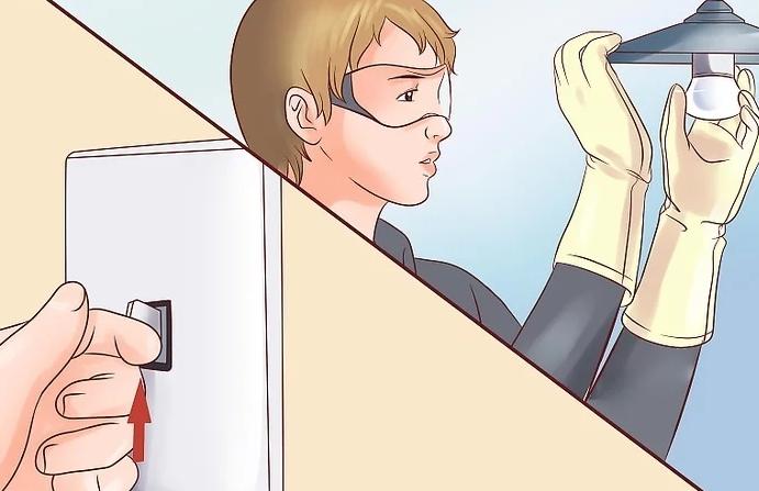 Instructions for changing the bulb