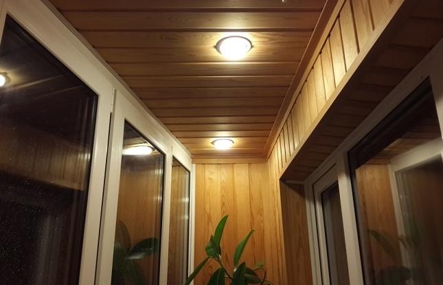 How to make a light on a balcony or loggia by yourself