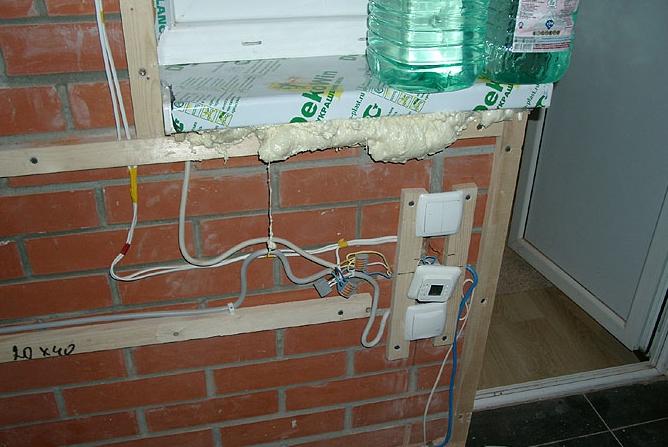 How to make a light on a balcony or loggia by yourself