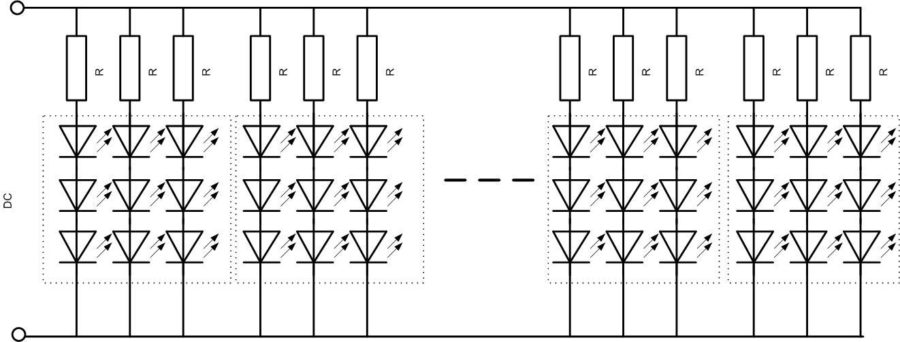 LED Strip Schematic Diagram.