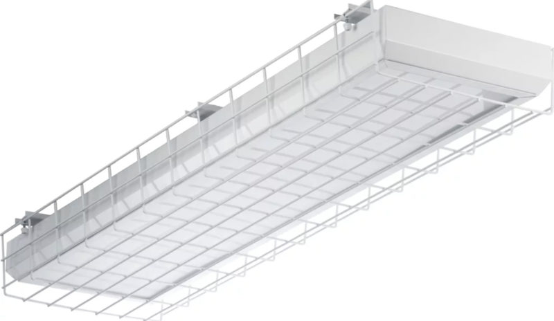 Luminaires with protective cage.