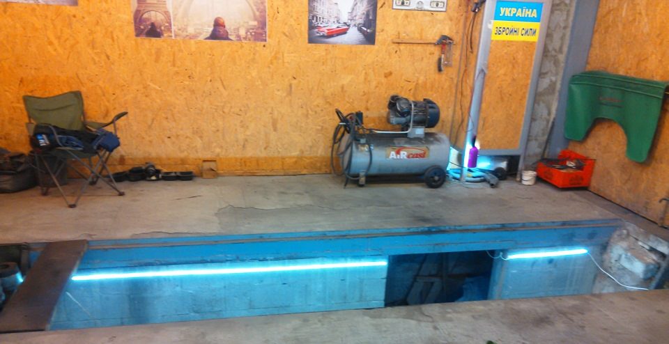 Garage light wiring with their own hands