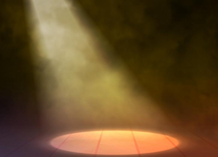 the light source can be located from above.