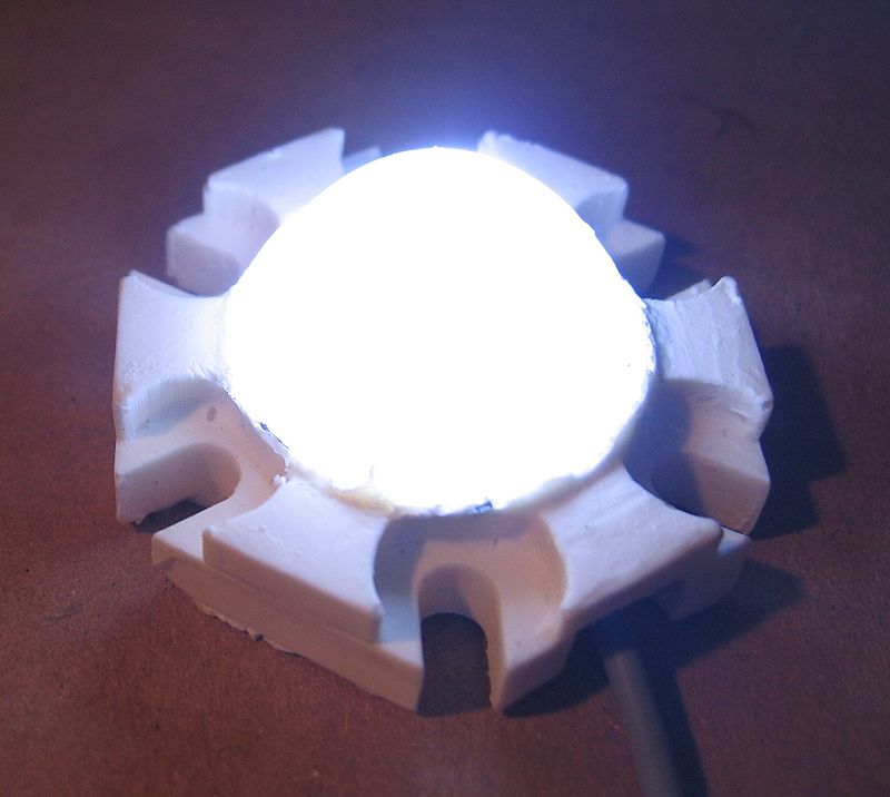White LED with phosphor