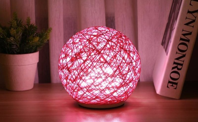 How to make a lamp with thread - step by step instructions