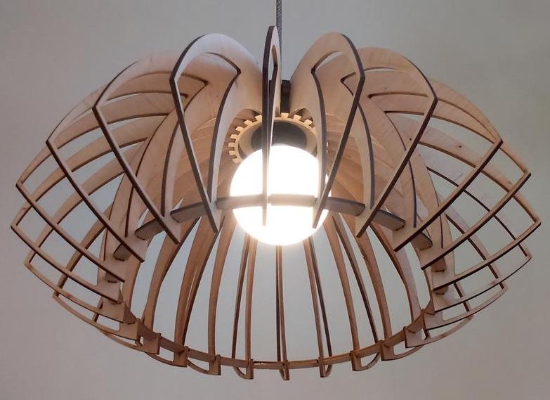 Luminaires from plywood - features, tools and materials