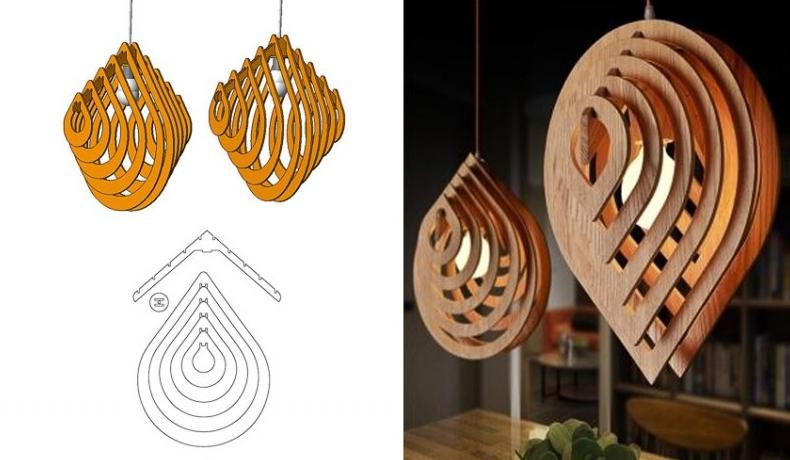Luminaires from plywood - features, tools and materials