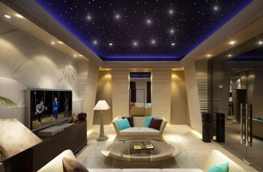 Lighting design for a contemporary living room