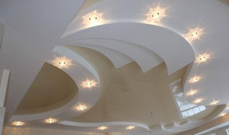 Tensioned ceilings living room lighting