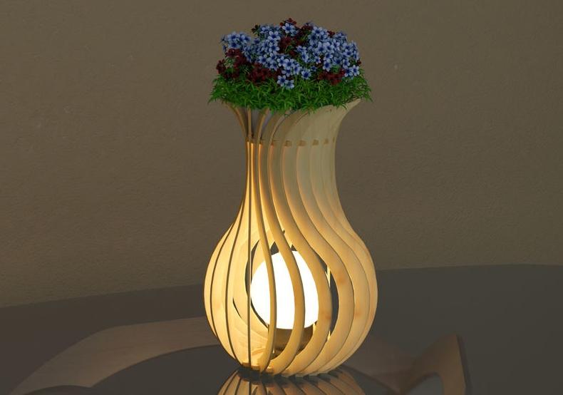Plywood light fixtures - features, tools and materials