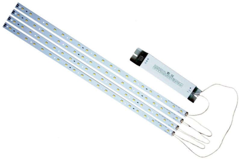 Electrical components of the Armstrong luminaire.