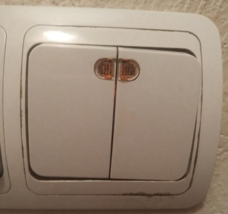 A view of a fixture with illumination.