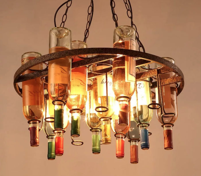 7 ideas for making lights from bottles