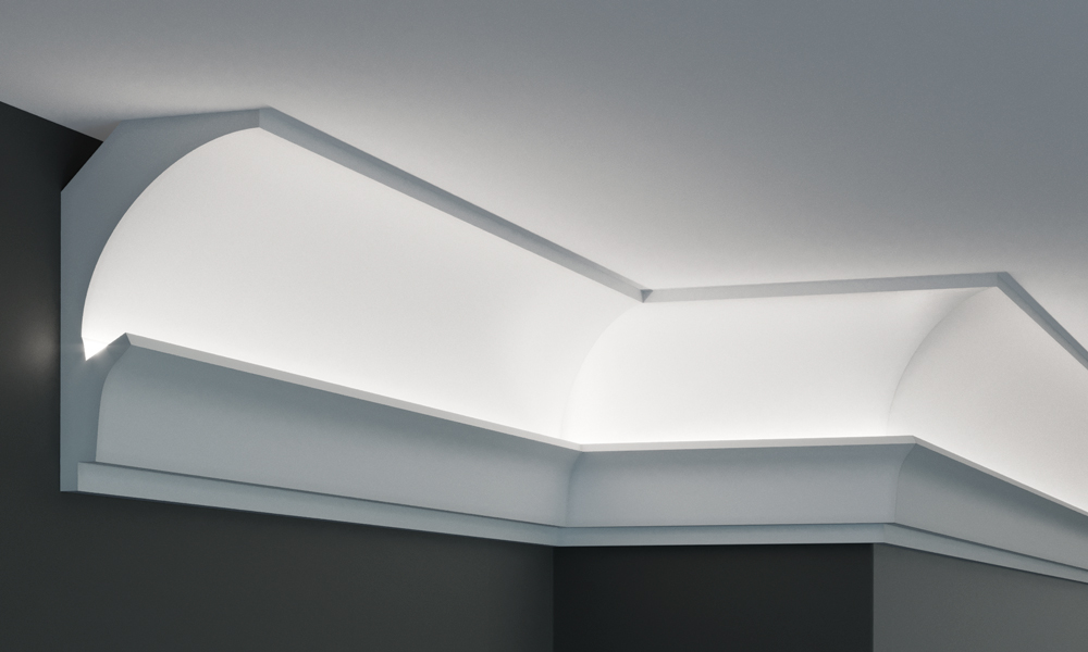 LED ceiling LED strip under the skirting