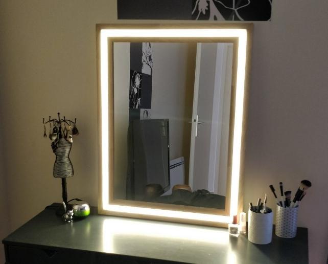 Step by step instructions for making your own mirror with backlight