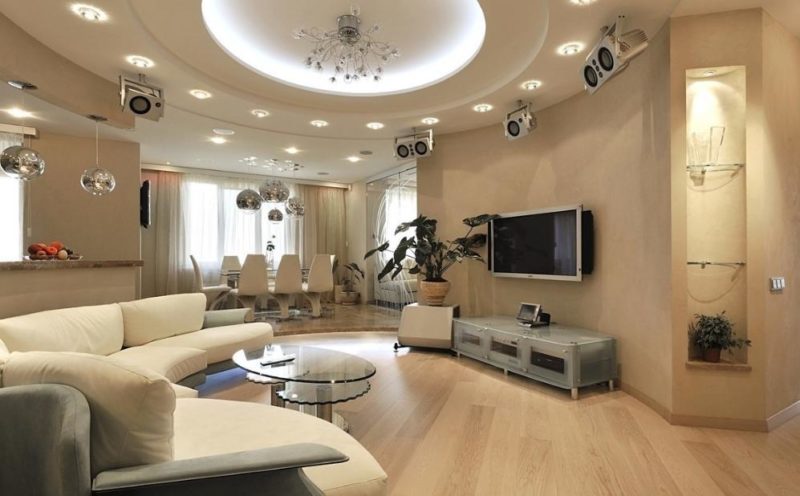 What is the norm of light in the living room