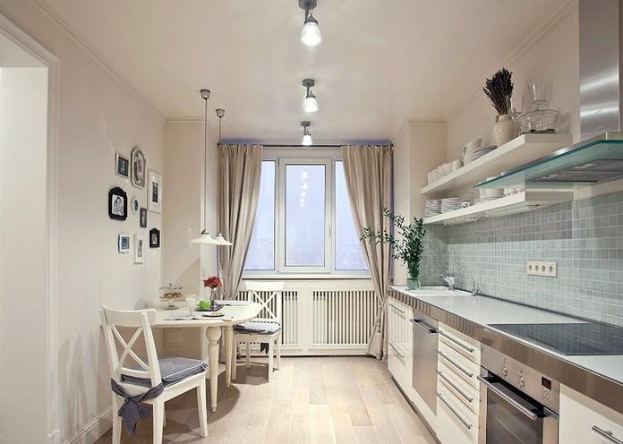 How to make lighting in the kitchen spotlights in a suspended ceiling