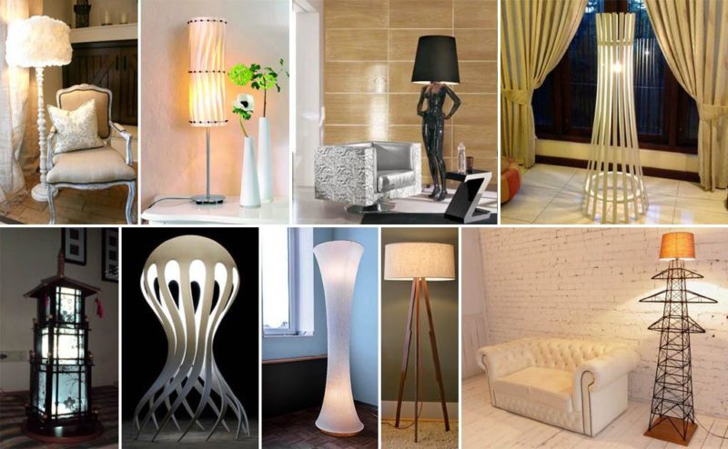 How to make a floor lamp with your own hands