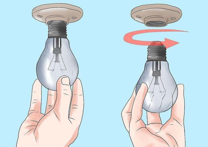 How to take the bulb holder out of the base