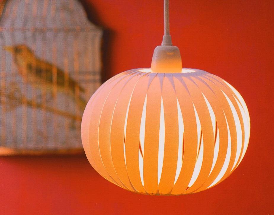 Step by step instructions on making a lampshade with his hands