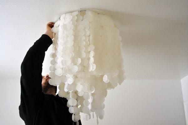 Beautiful makeshift lamps from improvised materials
