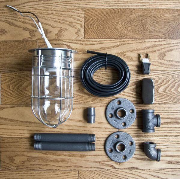 Beautiful makeshift lamps from improvised materials