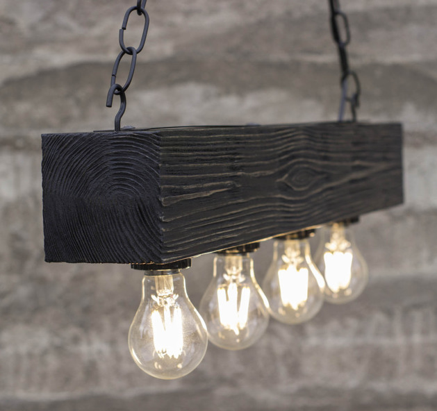 DIY wooden downlights - detailed instructions