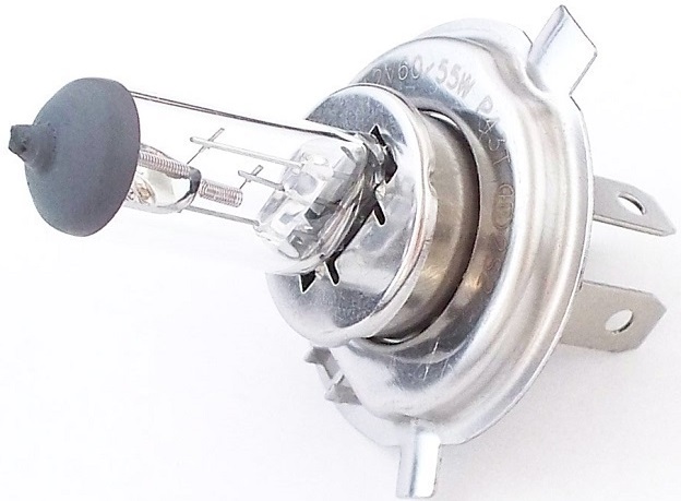 Rating of automobile head light bulbs H4