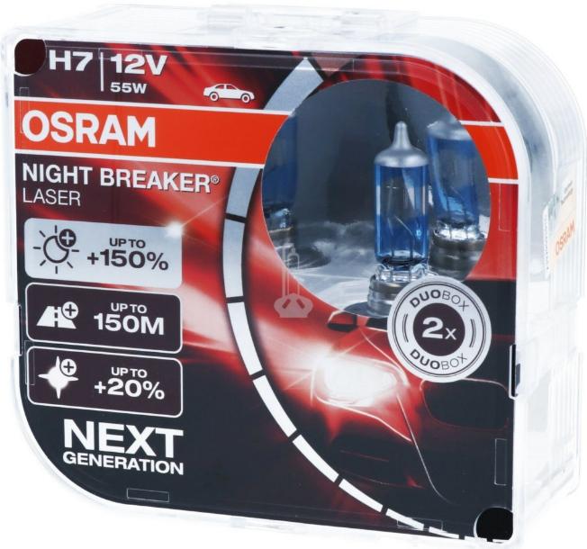 Rating of H7 bulbs for low beam