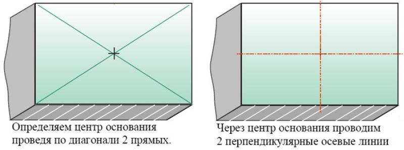 Chandelier installation on the suspended ceiling