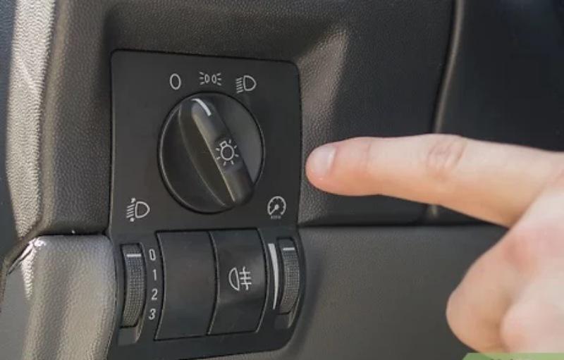 Where do dipped and main beam headlights turn on?