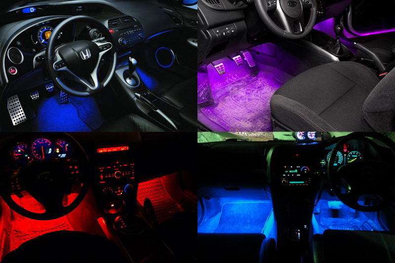How to make your own LED footlight in the car